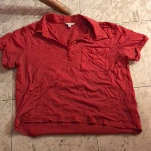 ✨3 for $20✨ I LOVE H81 Crop Red-Orange Tee